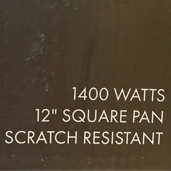 ECO-CHEF -Electric Skillet, Ceramic Nonstick. 1400 watts, 12" square pan, copper - Picture 9 of 11